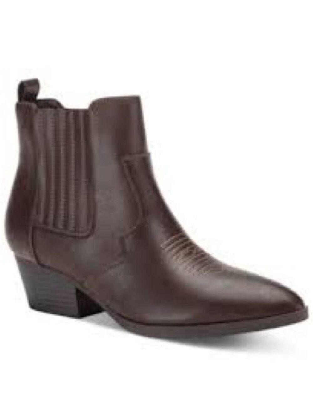 Women’s Sun + Stone Brown Grangerr Western Booties Size 11 US!